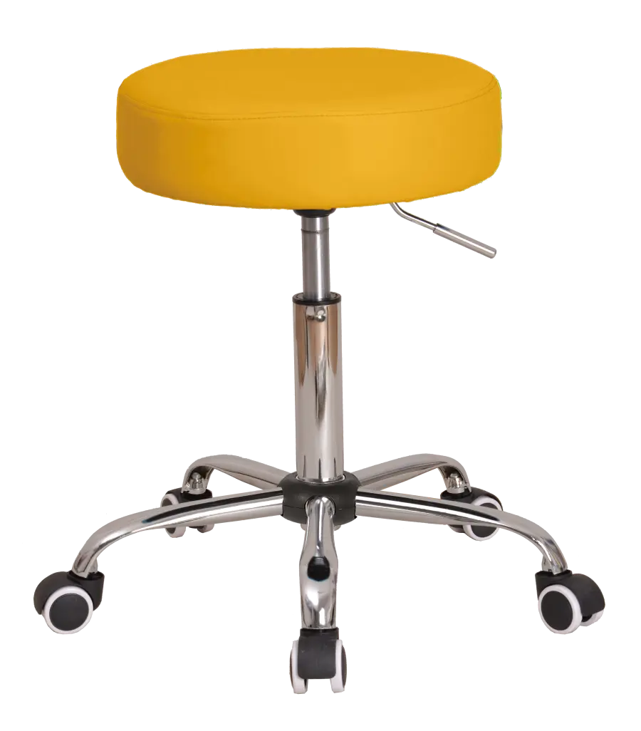 LZ 21SP židle lékařská, HR sedák, ekokůže žlutá